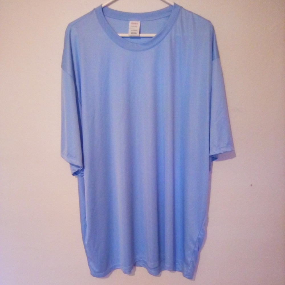 Hanes Cool Dri tee shirt blue 3XL